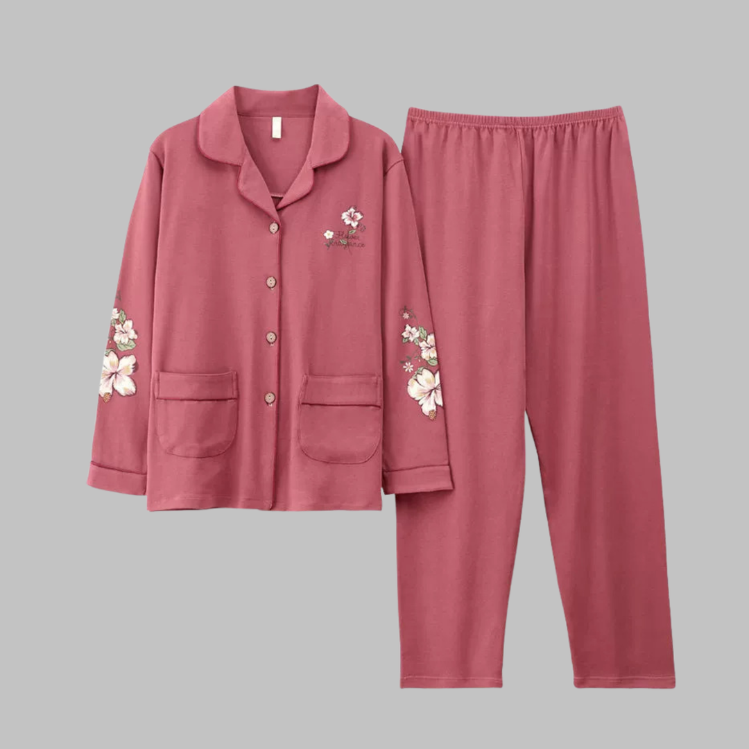 COSIMA™ - Cozy Long Sleeve Top and Pants Loungewear Set