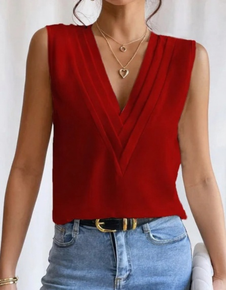 JADE™ - Lightweight Sleeveless V-Neck Top