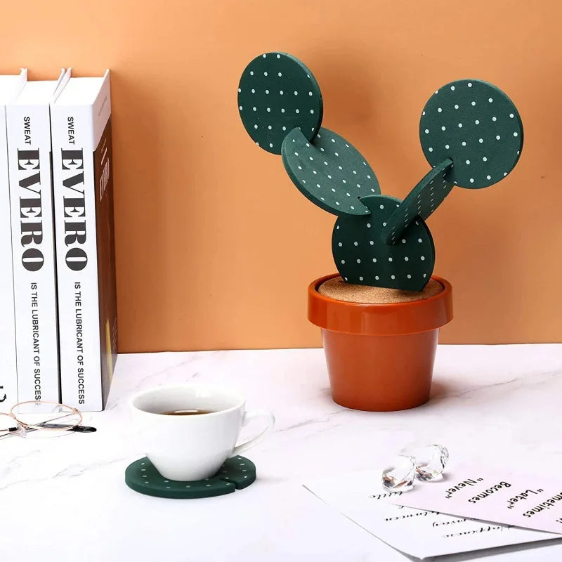 Cactus Coaster Plant Set