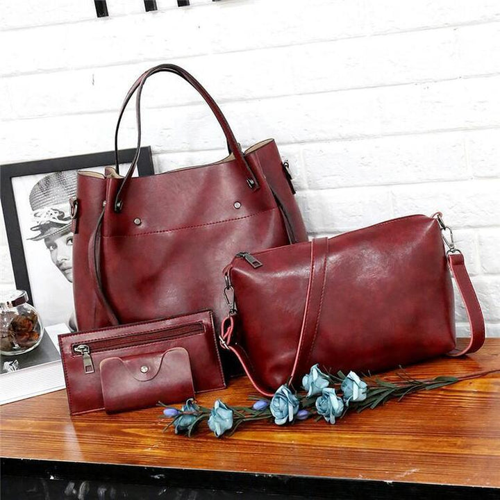 Riley - Vintage Soft 4-Piece Leather Bag Set