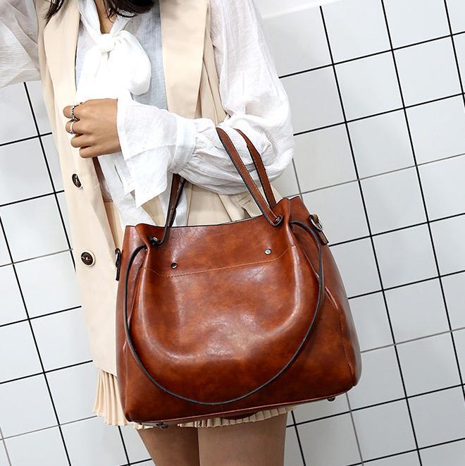 Riley - Vintage Soft 4-Piece Leather Bag Set