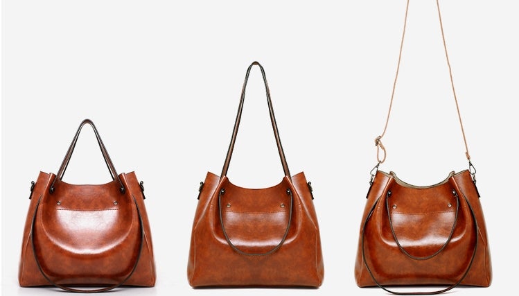 Riley - Vintage Soft 4-Piece Leather Bag Set