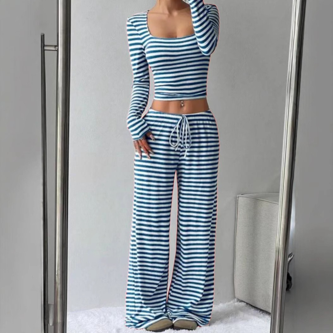 LORNA™ – Relaxed  Fit Crop Top and Pant Lounge Co-ord