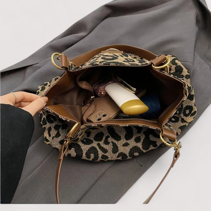 Lévrier – Leopard Canvas Shopping Bag