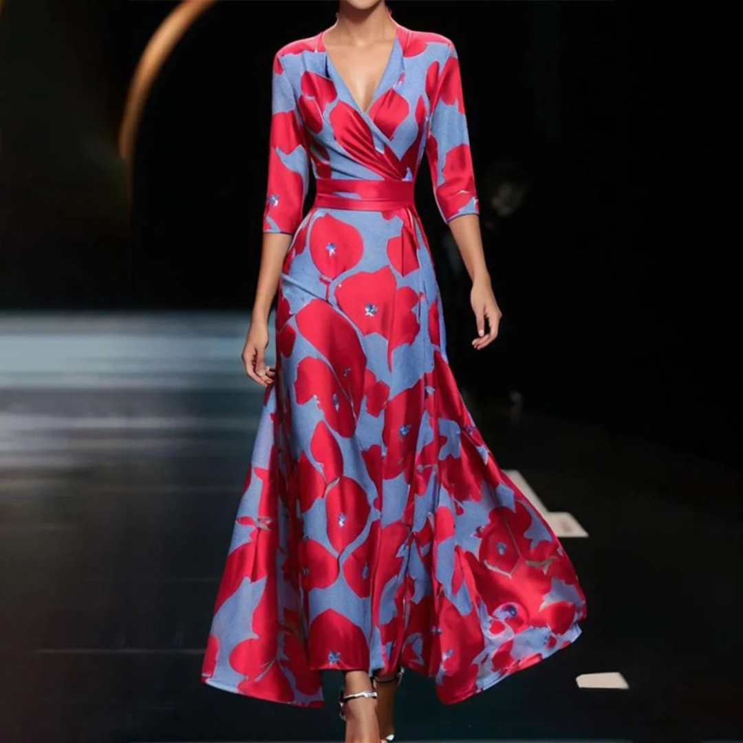 Vivian | Stylish Elegant Print Dress