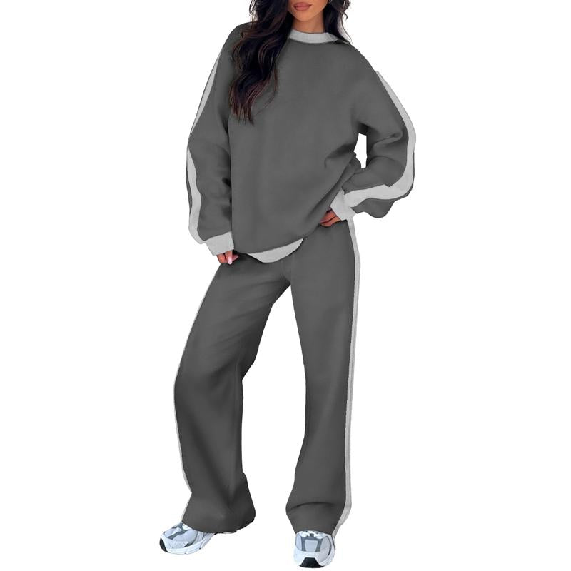 SANDI™ - Comfortable 2-Piece Lounge Set Sweatshirt & Straight Leg Pants