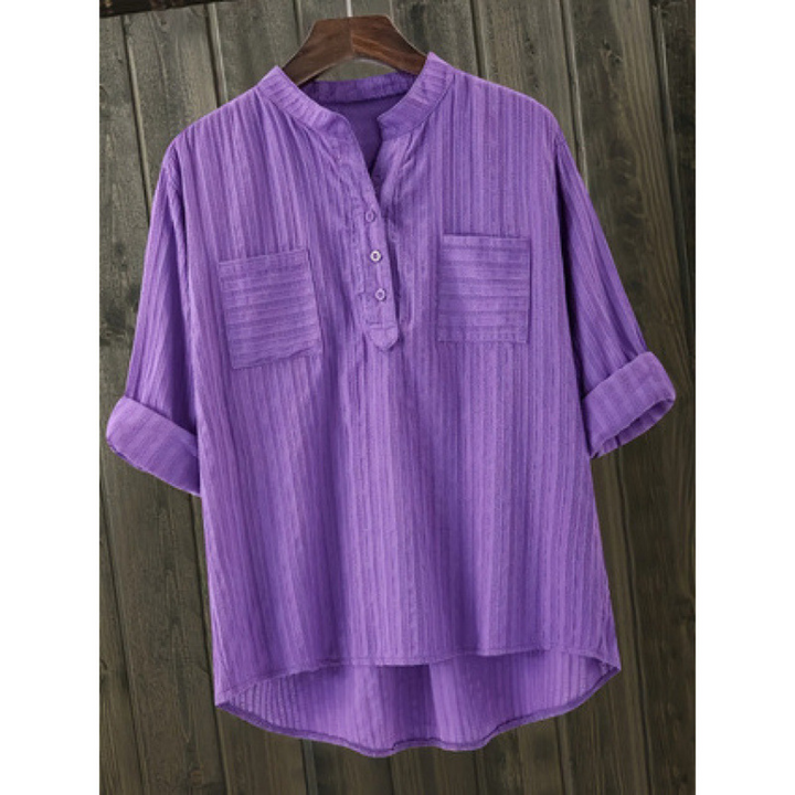 LUCILLE™ - Casual Long Sleeve Everyday Collared Top