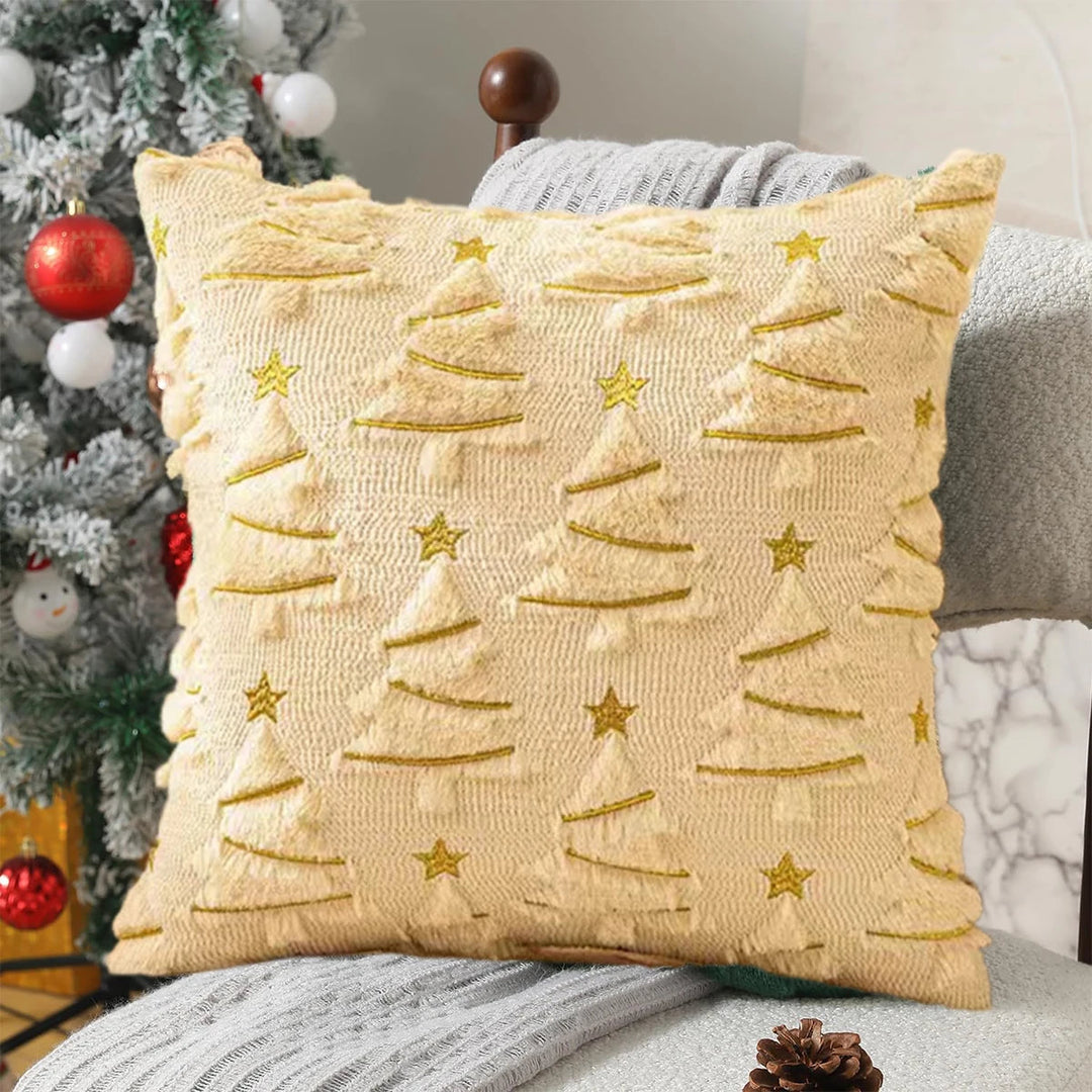 Starry Pinescape Pillow Cover