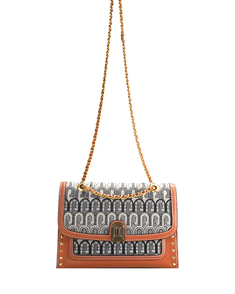 G-Jacquard Fabric Crossbody Shoulder Bag
