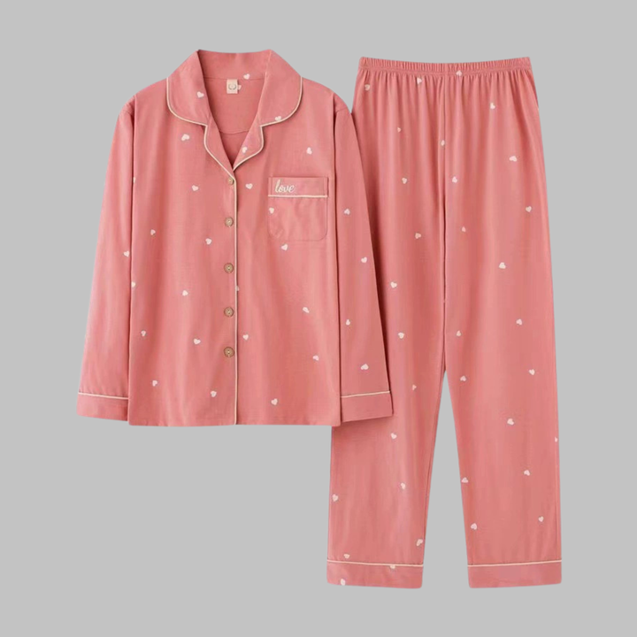 COSIMA™ - Cozy Long Sleeve Top and Pants Loungewear Set