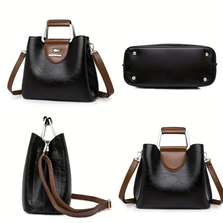 Isabella - Chic Leather Bucket Bag