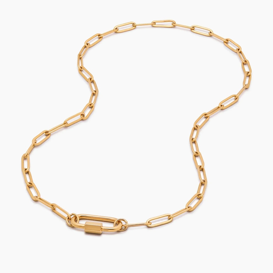 Carabiner Charm Lock Necklace