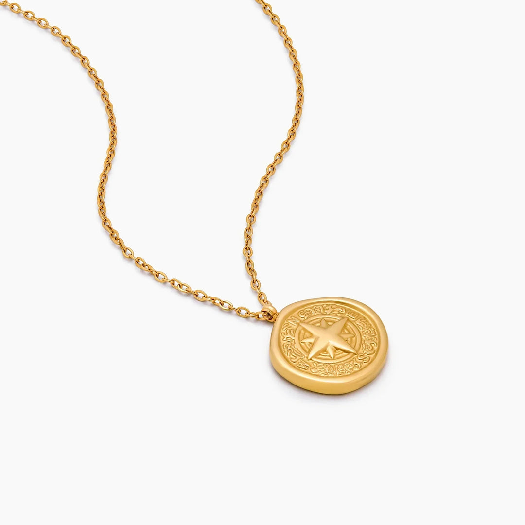 Golden Compass Necklace