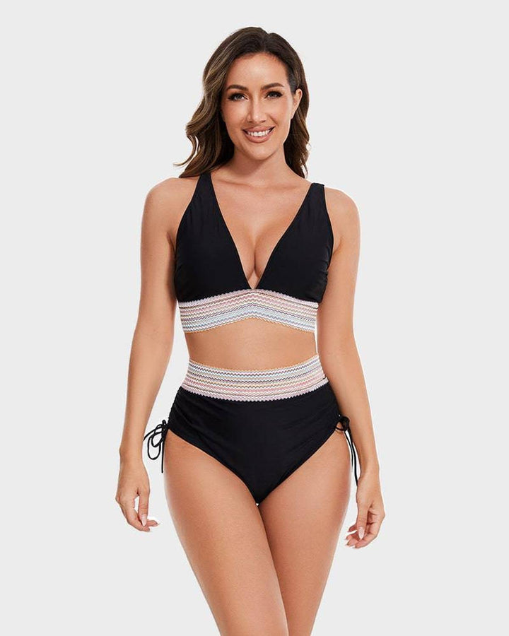 High-Waisted Tummy Control Bikini Set
