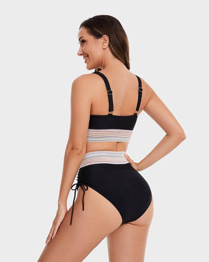 High-Waisted Tummy Control Bikini Set