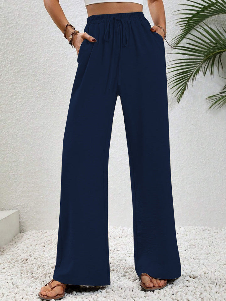 NIKU™ - Casual Wide Leg Drawstring Pants