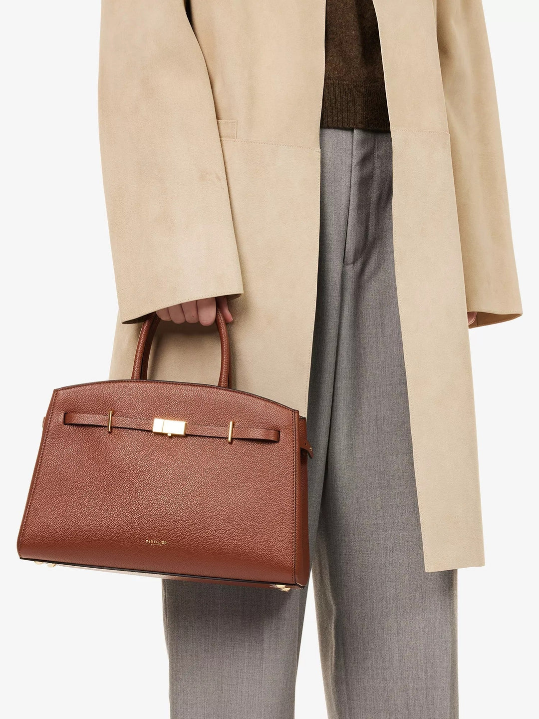 Amélisse - Stylish Midi Leather Handbag