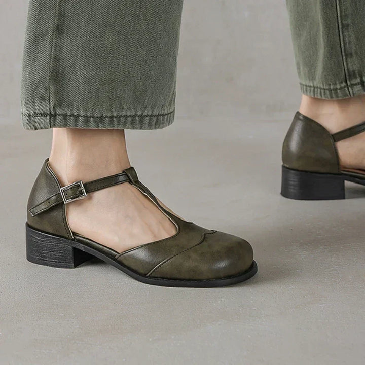 Margaux | Textured Leather Shoes