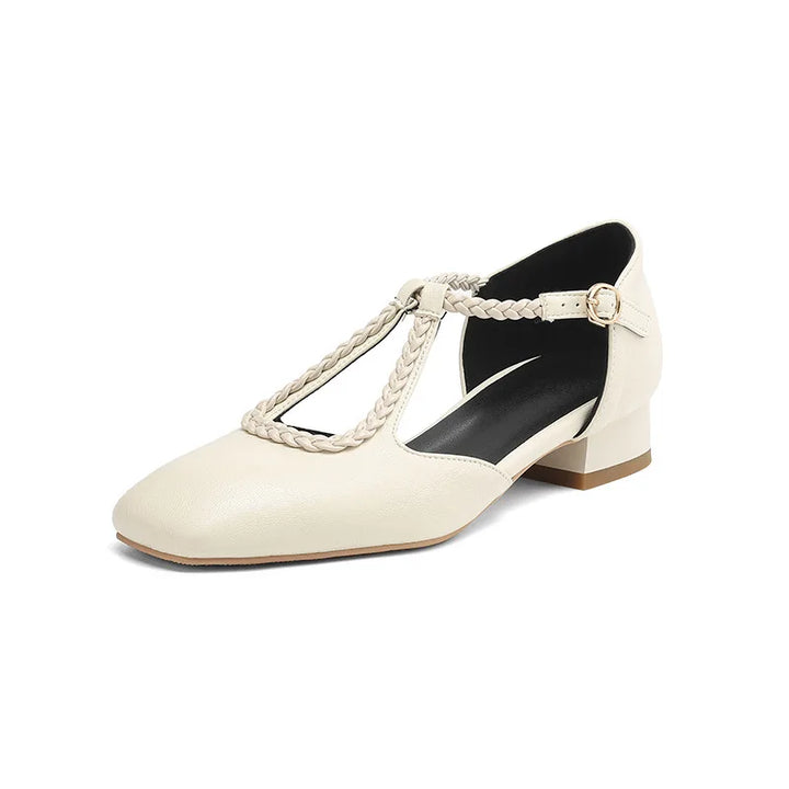 Estelle | Retro Leather Flats
