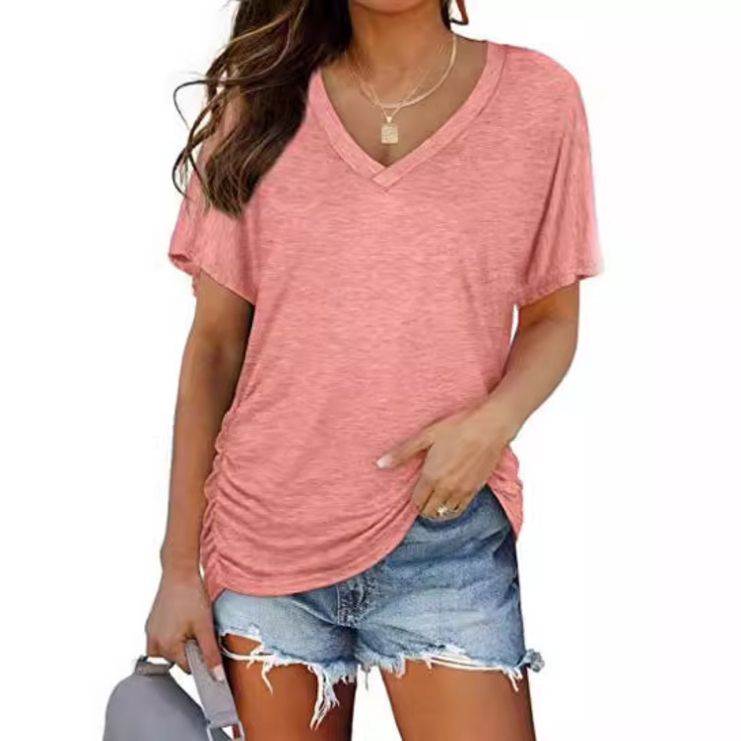 EILY™ - Classic V-Neck Loose Fit Shirt
