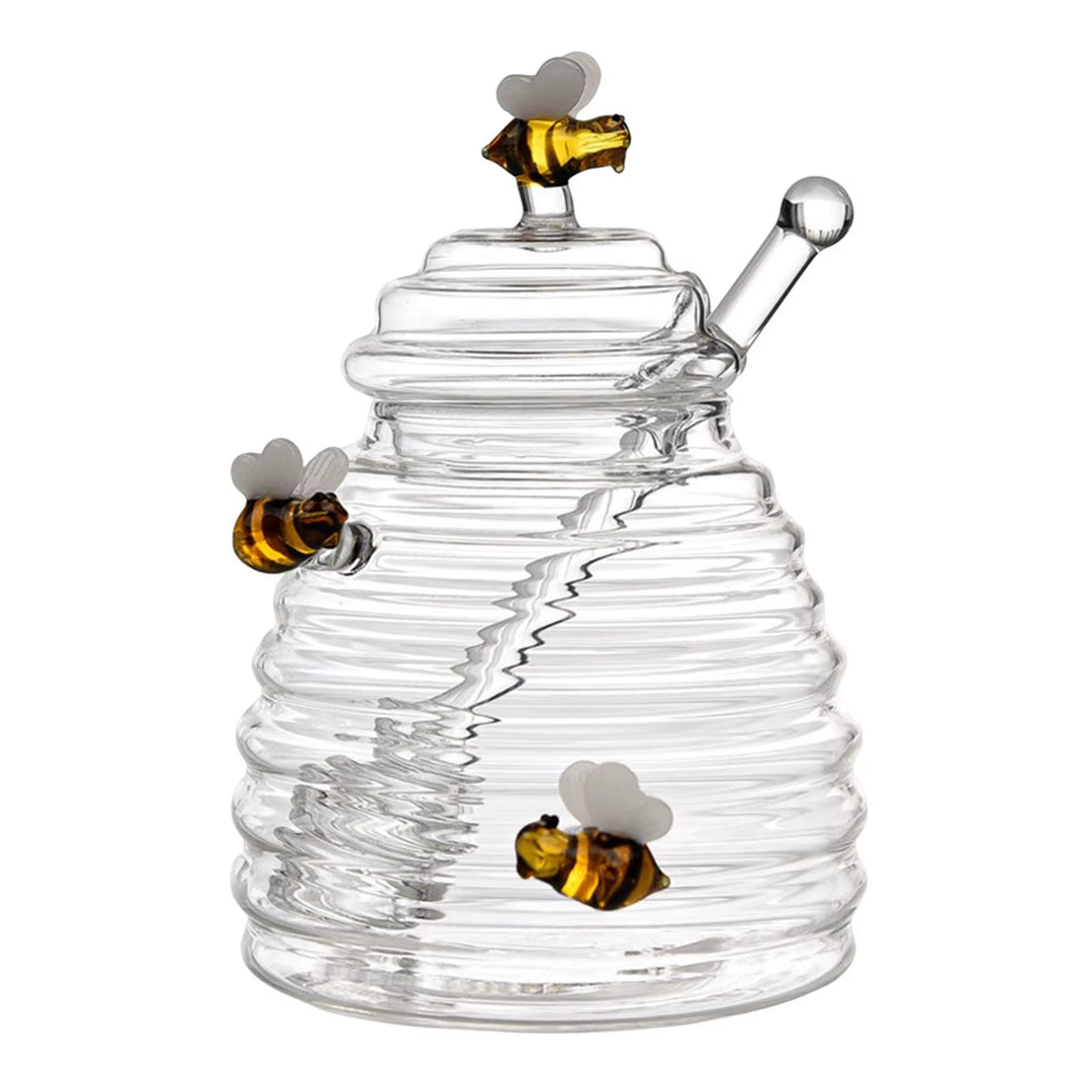 Beehive Glass Honey Jar