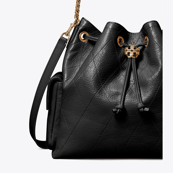 Tory Burch Charlie Quilted Drawstring Shoulder Bag