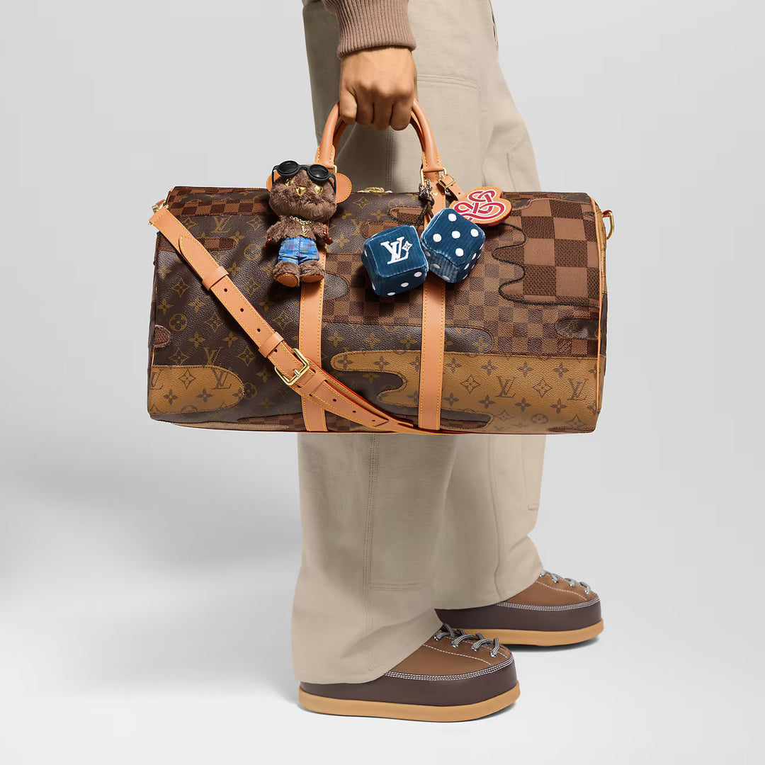 LV Louis Bear Bag Charm