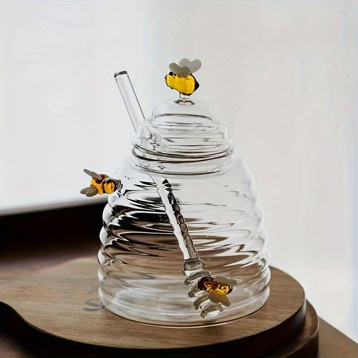Beehive Glass Honey Jar