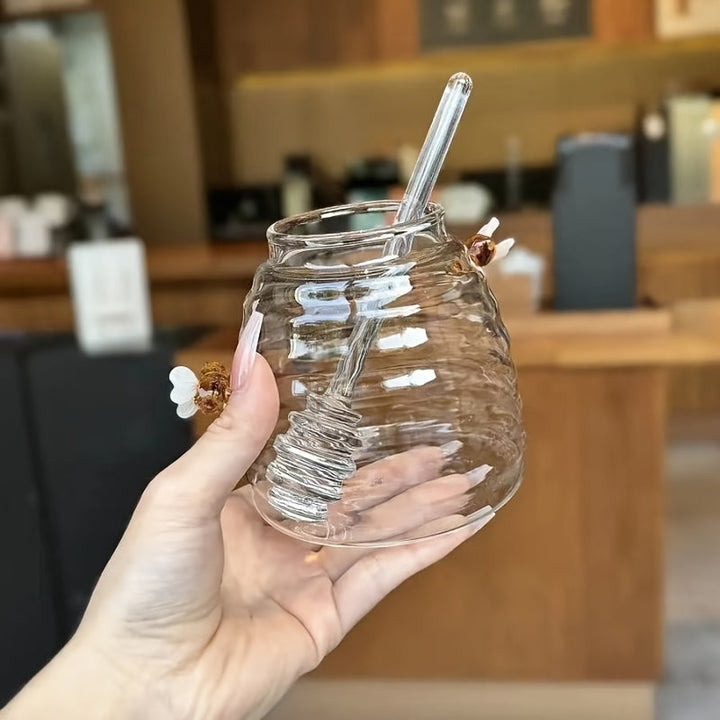 Beehive Glass Honey Jar