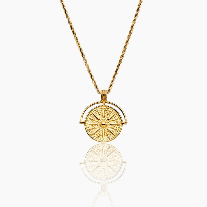 Compass Medallion Necklace