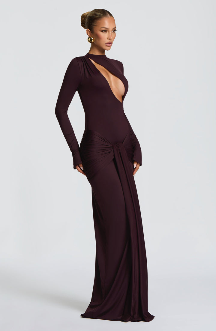 Tahnee | Plum Maxi Dress
