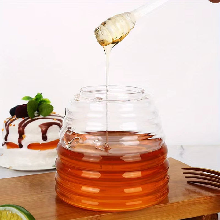 Beehive Glass Honey Jar